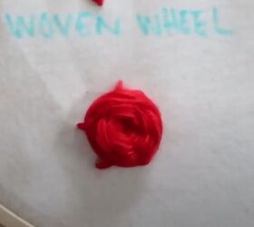 embroidery for beginners 8 easy stitches you need to know, Woven wheel embroidery