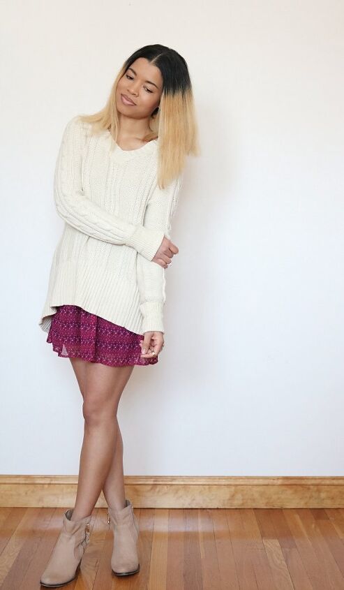 cable knit cardigan sweater refashion, SPRING DAYTIME LOOK HERE S WHAT USED TO BE THE BACK