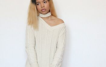 Cable Knit Cardigan Sweater Refashion