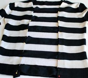 refashion cutout striped shirt
