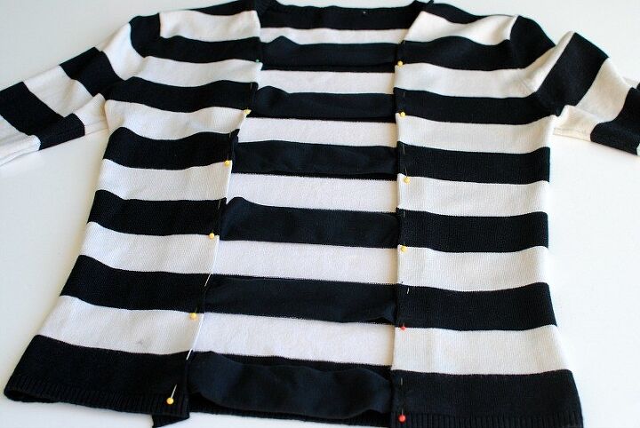 refashion cutout striped shirt