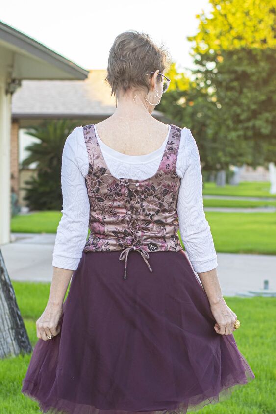 useful layering tricks when styling a corset top with straps