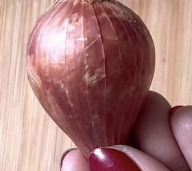 Watch what happens when she rubs onion on her eyebrows...