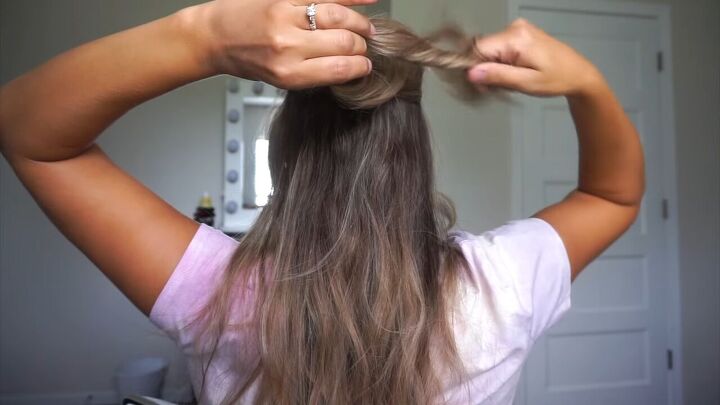 looking for claw clip hairstyles here are 6 super easy ideas, Twisting the ends of the hair