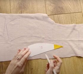 how to upcycle clothes that are too small make something new, Repeating the same method with scrap fabric