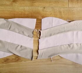 how to upcycle clothes that are too small make something new, Assembling the top