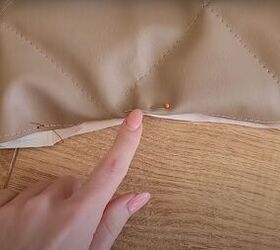how to make a sleeveless jacket that s perfect for fall, Hemming the raw edges