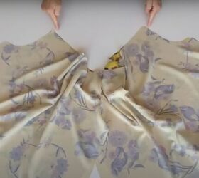 how to sew a diy bardot top with cute puff sleeves, Pinning and sewing the curves