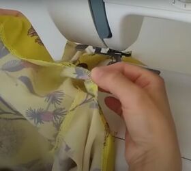 how to sew a diy bardot top with cute puff sleeves, Making the Bardot top casing