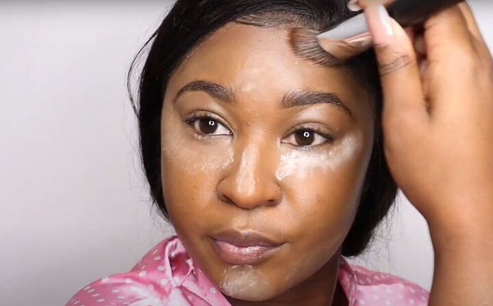how to do a clean girl makeup look easy natural looking makeup, Applying contour