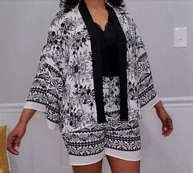 How to Make a DIY Shorts & Jacket Set Out of an Old Kimono
