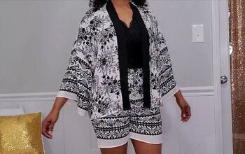 How to Make a DIY Shorts & Jacket Set Out of an Old Kimono