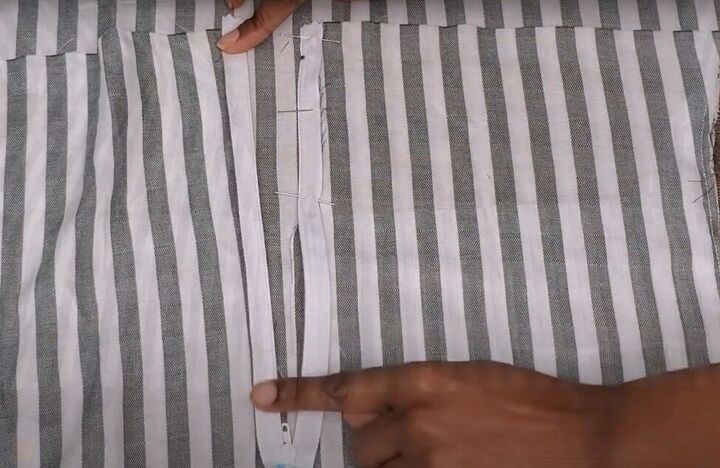 how to make a cute halter dress from scratch, Sewing a zipper with a zipper foot