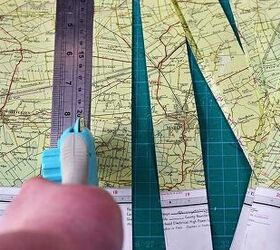 how to make a bracelet from old maps