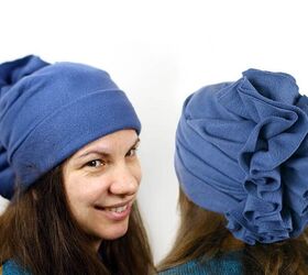 DIY Winter Hat With Pleats and Gathers