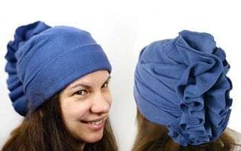 DIY Winter Hat With Pleats and Gathers