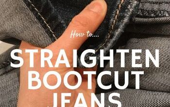 How to Straighten Bootcut Jeans | Elise's Sewing Studio