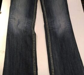 how to straighten bootcut jeans elise s sewing studio, Bootcut jeans before alterations
