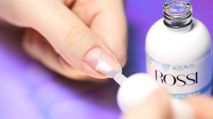 how to do mesmerizing aurora ice korean nail art 3 ways, Applying primer to nails