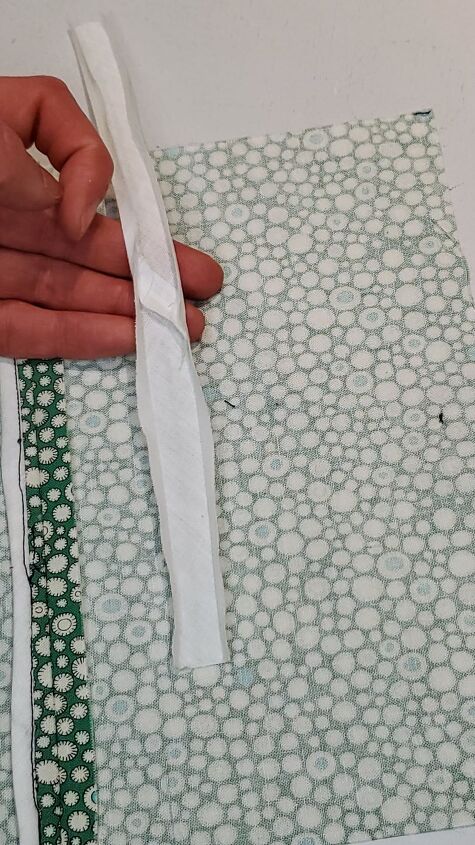 how to finish seams elise s sewing studio, Press open bias tape
