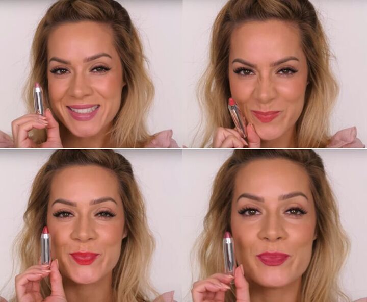 how to do quick easy makeup to match any lipstick color, Makeup to match different lipsticks