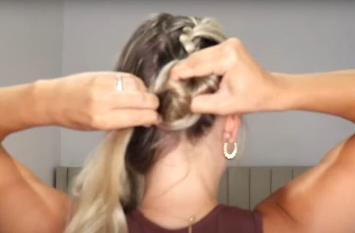testing tiktok hacks do these viral trends actually work, Pulling the bun through the hole