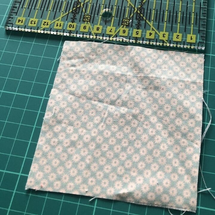 mini quilt as you go keychain, Photo Upcycle My Stuff