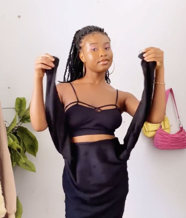 fake an expensive dress with this t shirt hack