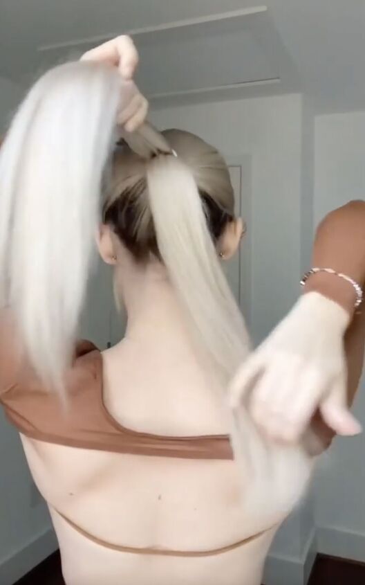 this simple trick will give your ponytail instant volume