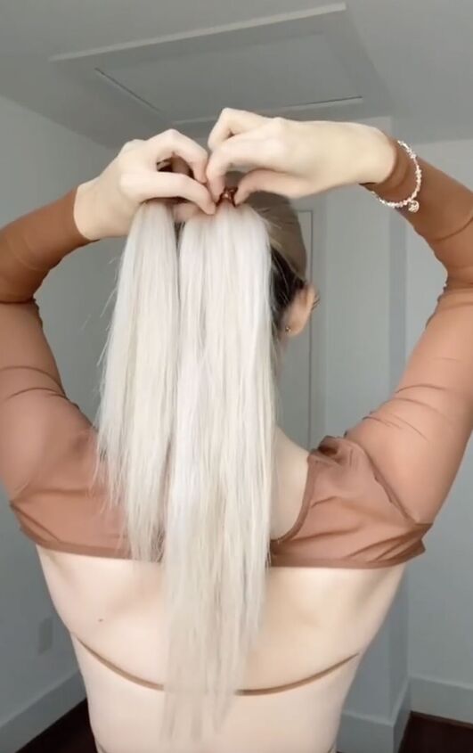 this simple trick will give your ponytail instant volume