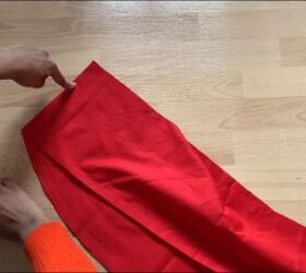 how to make a color block shirt using your grandad s old clothes, Lining up the sides and connecting them