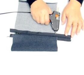 7 quick and easy steps to the cutest no sew denim shoulder bag, Jeans handbag