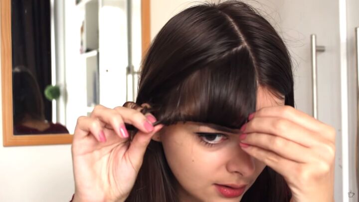 how to do faux bangs using your own hair 2 bobby pins, How to create faux bangs