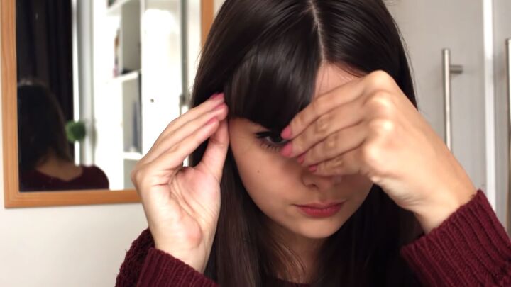 how to do faux bangs using your own hair 2 bobby pins, Spreading the top