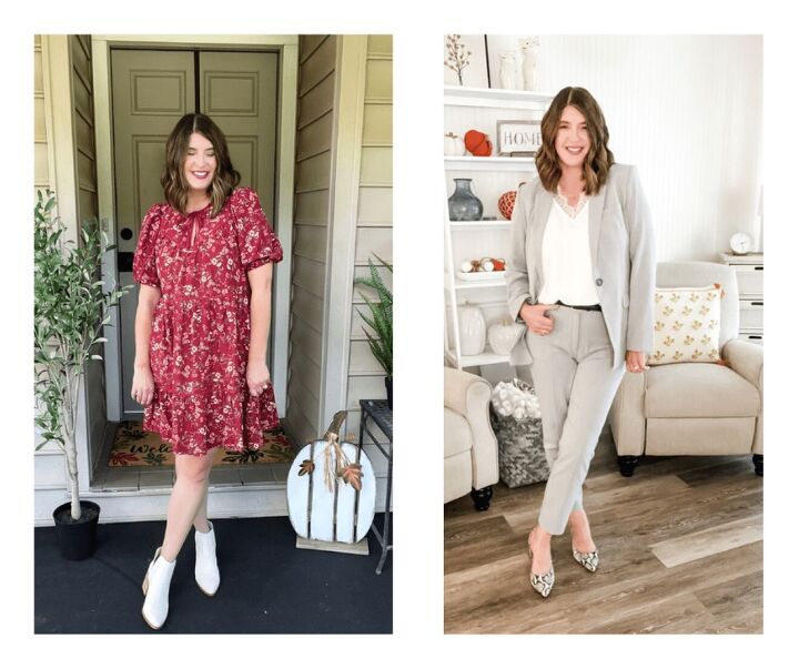 6 easy steps to build a professional wardrobe, Left Teacher Outfit Right Office Outfit