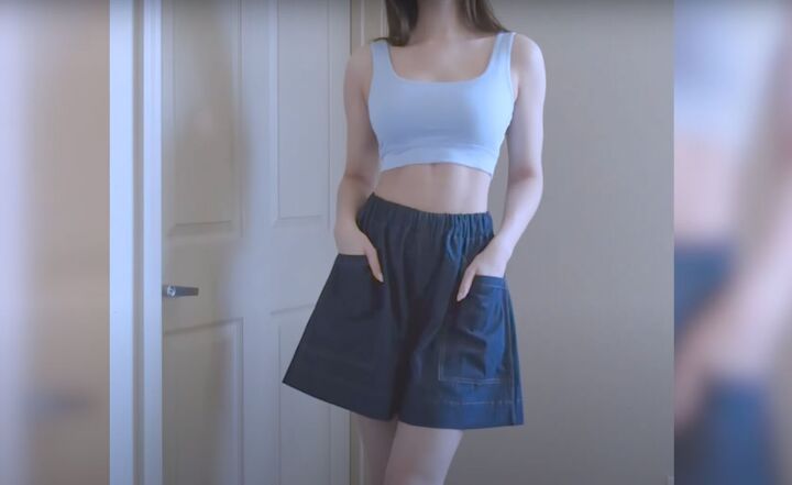 how to sew high waisted wide leg shorts for summer beyond, DIY wide shorts