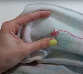 7 smart sewing hacks for beginners how to fix clothes with style, How to fix a hole with decorative sewing