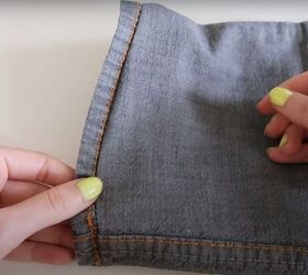 7 smart sewing hacks for beginners how to fix clothes with style, How to shorten jeans and keep the original hem