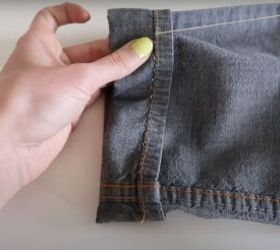 7 smart sewing hacks for beginners how to fix clothes with style, Sewing under the original hem