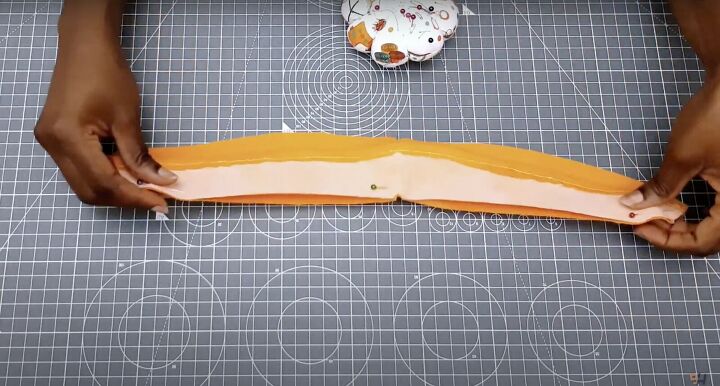 how to sew a stand collar or mandarin collar in 4 simple steps, Pinning the stand collar