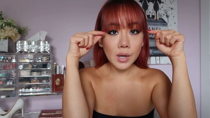 how to perfectly cut your own bangs at home in 4 simple steps, How to style freshly cut bangs