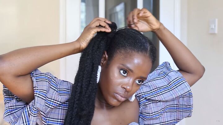 3 cute easy quick natural hairstyles with or without extensions, Adding hair extensions