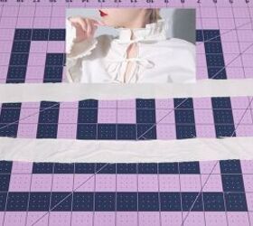 how to make a blouse with frills out of an old men s dress shirt, Making neckties for the blouse