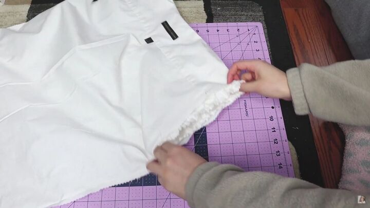 how to make a blouse with frills out of an old men s dress shirt, Attaching the sleeves