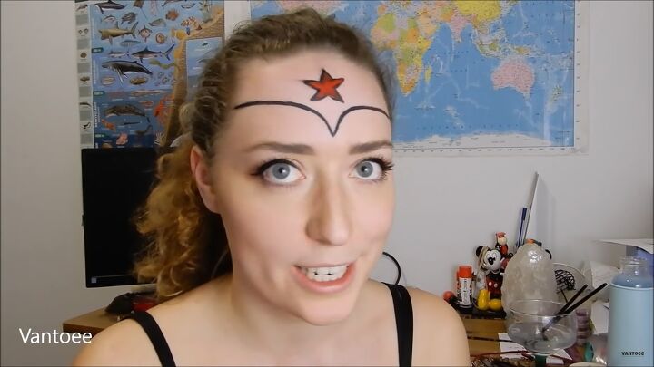how to do fun wonder woman makeup for halloween, Wonder Woman Halloween makeup