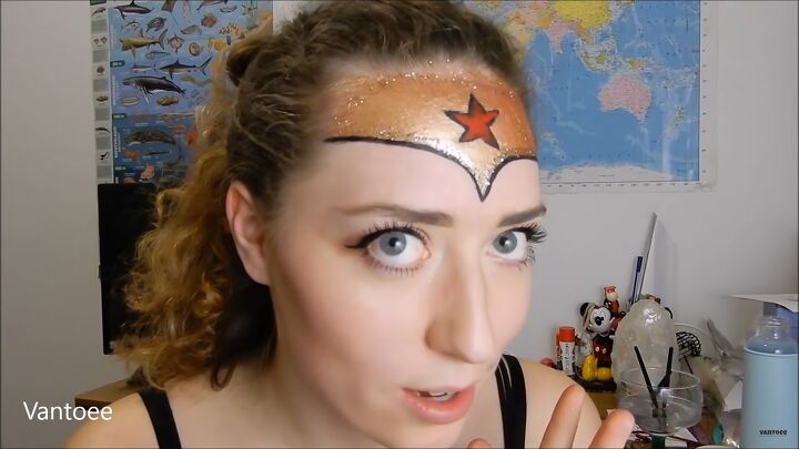 how to do fun wonder woman makeup for halloween, Wonder Woman makeup look