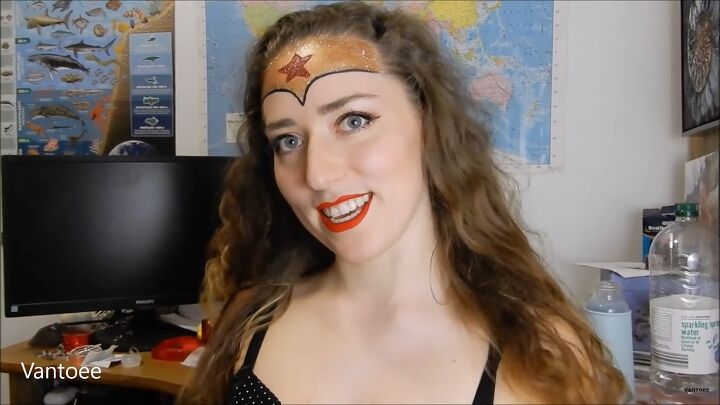 how to do fun wonder woman makeup for halloween, Wonder Woman makeup