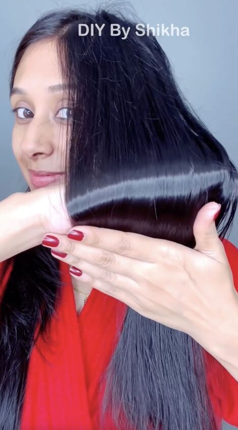 do this once a week for softer shinier hair