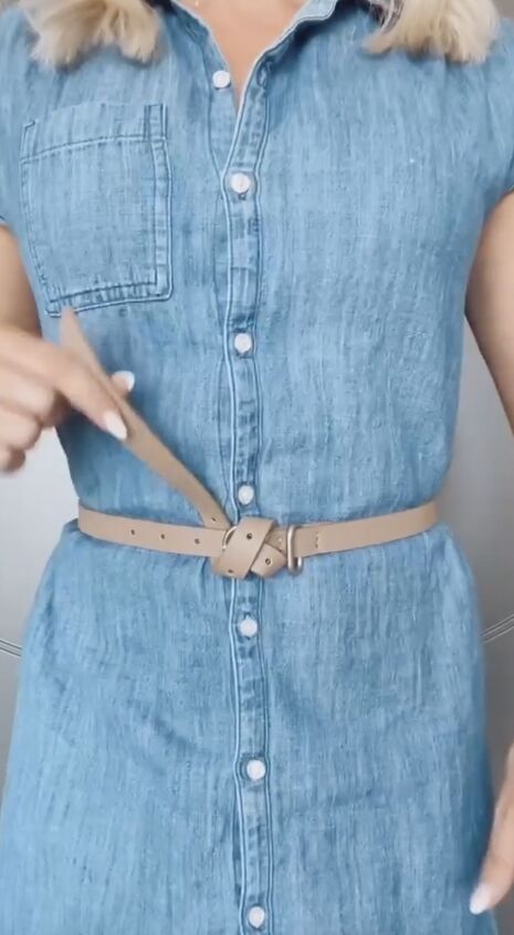 your belt isn t too long just do this
