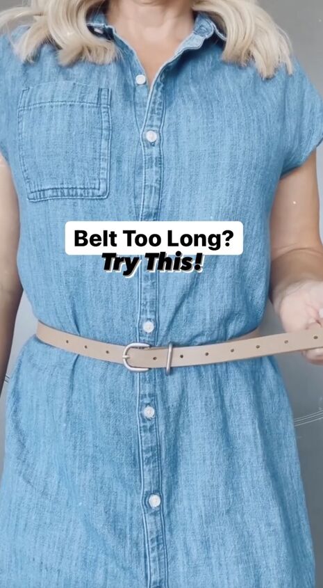 your belt isn t too long just do this